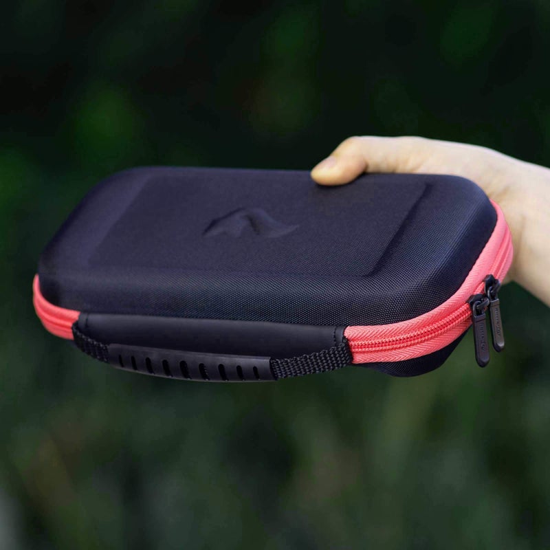 ButterFox Slim Carrying Case for Nintendo Switch Lite with 19 Game and 2 Micro SD Card Holders, Storage for Switch Lite Accessories (Coral Pink/Black) - Image 5